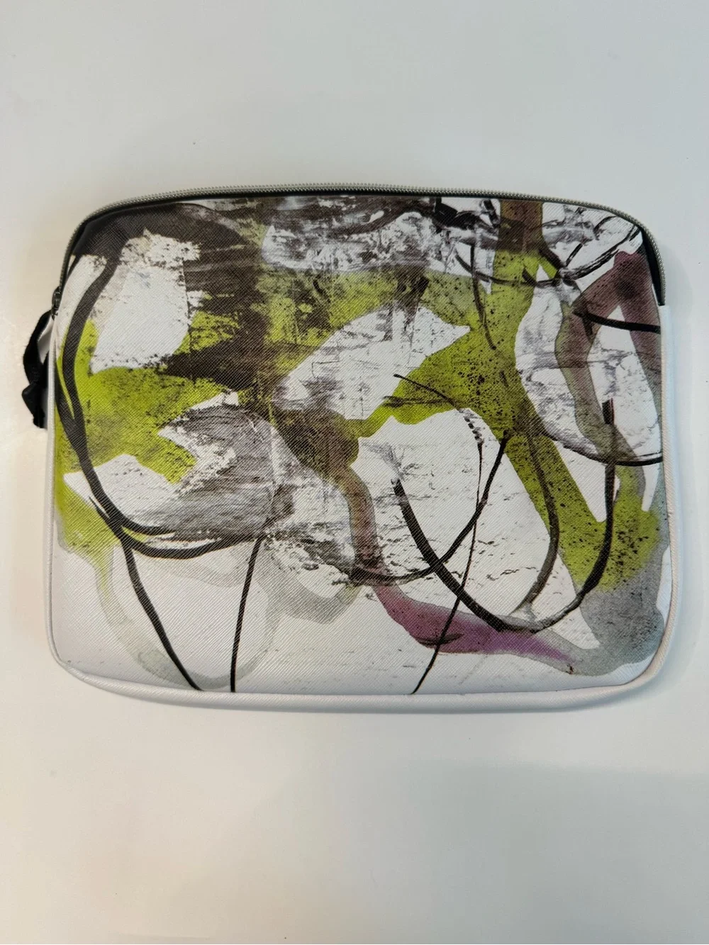 Proenza Schouler Target Neiman Marcus Tablet Sleeve Abstract Chartreuse B&W